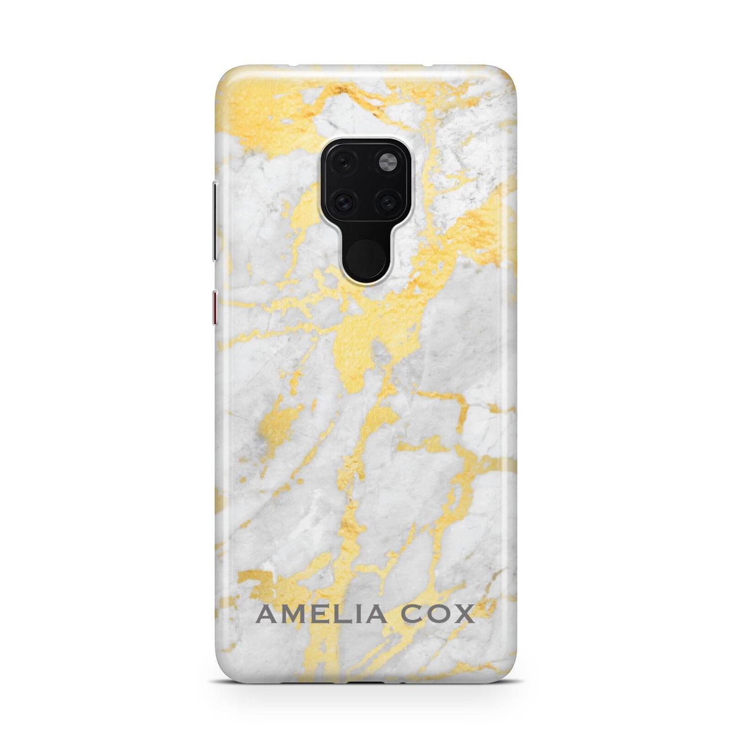 Gold Marble Name Personalised Huawei Mate 20 Phone Case