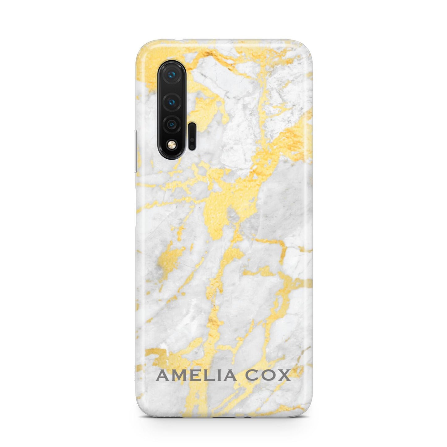 Gold Marble Name Personalised Huawei Nova 6 Phone Case