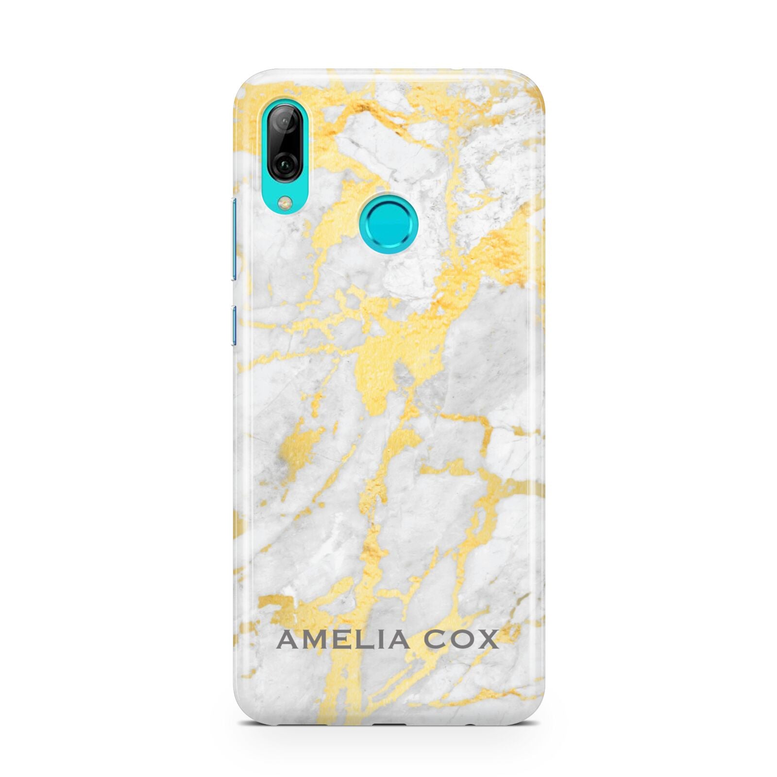Gold Marble Name Personalised Huawei P Smart 2019 Case