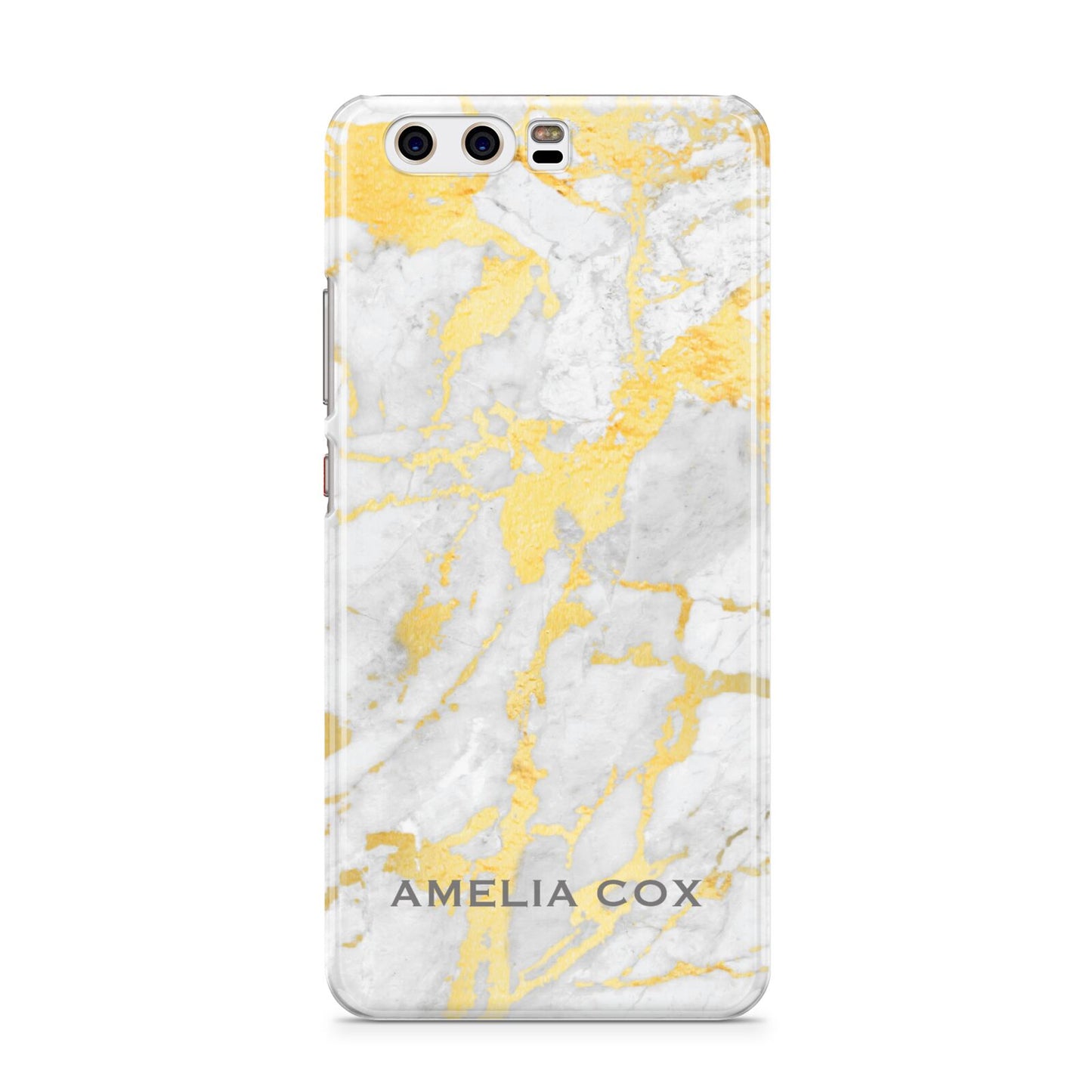Gold Marble Name Personalised Huawei P10 Phone Case