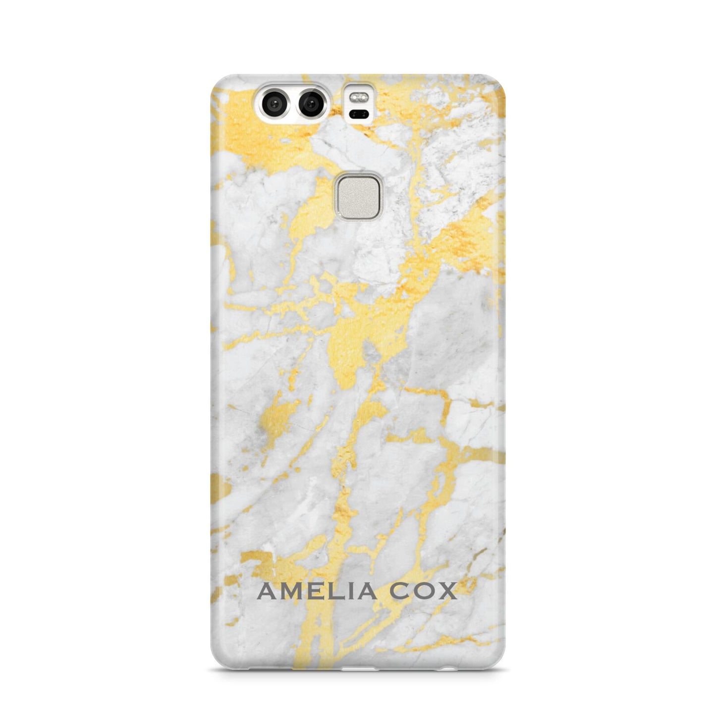 Gold Marble Name Personalised Huawei P9 Case