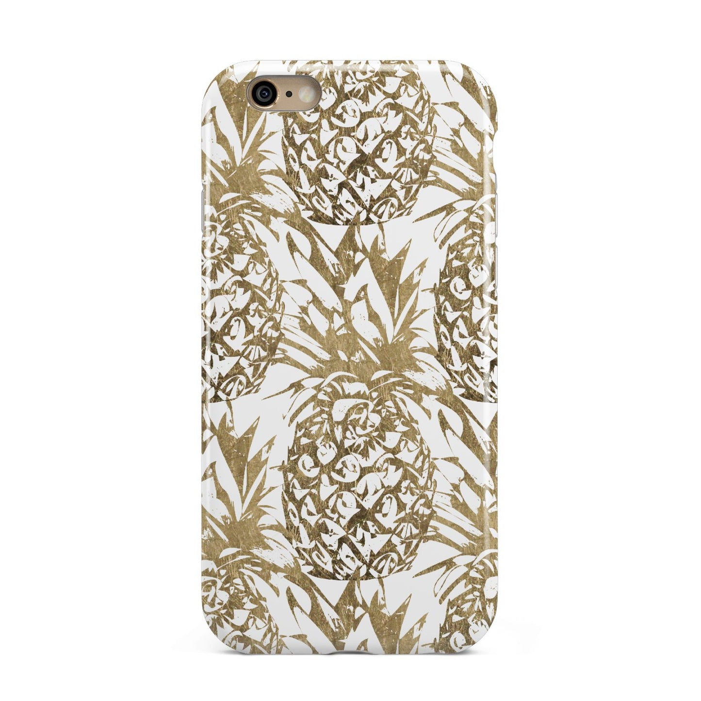 Gold Pineapple Fruit Apple iPhone 6 3D Tough Case