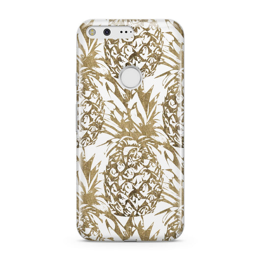 Gold Pineapple Fruit Google Pixel Case