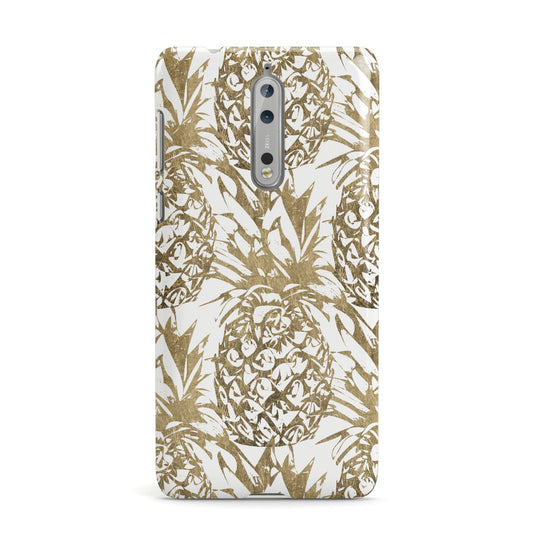 Gold Pineapple Fruit Nokia Case