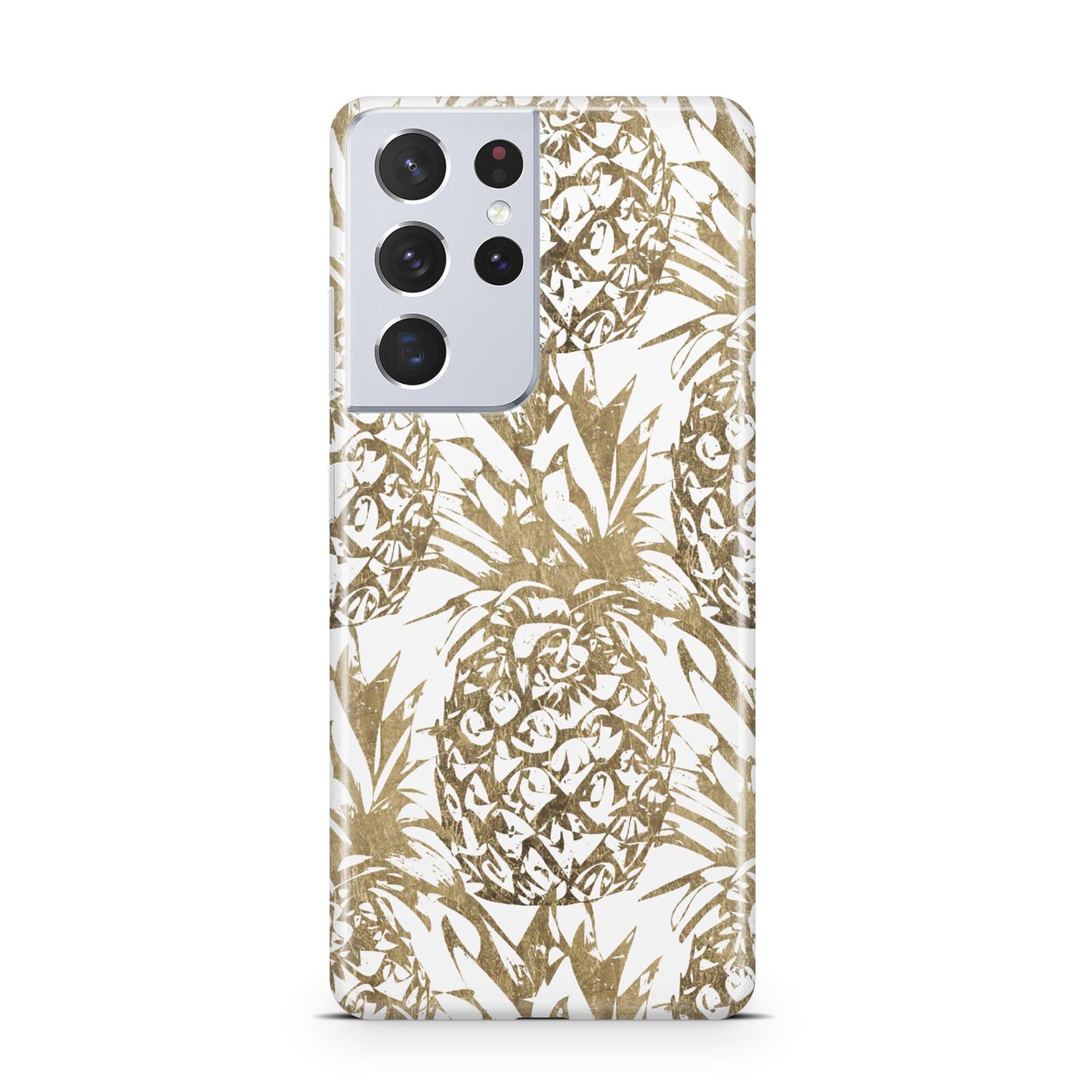 Gold Pineapple Fruit Samsung S21 Ultra Case