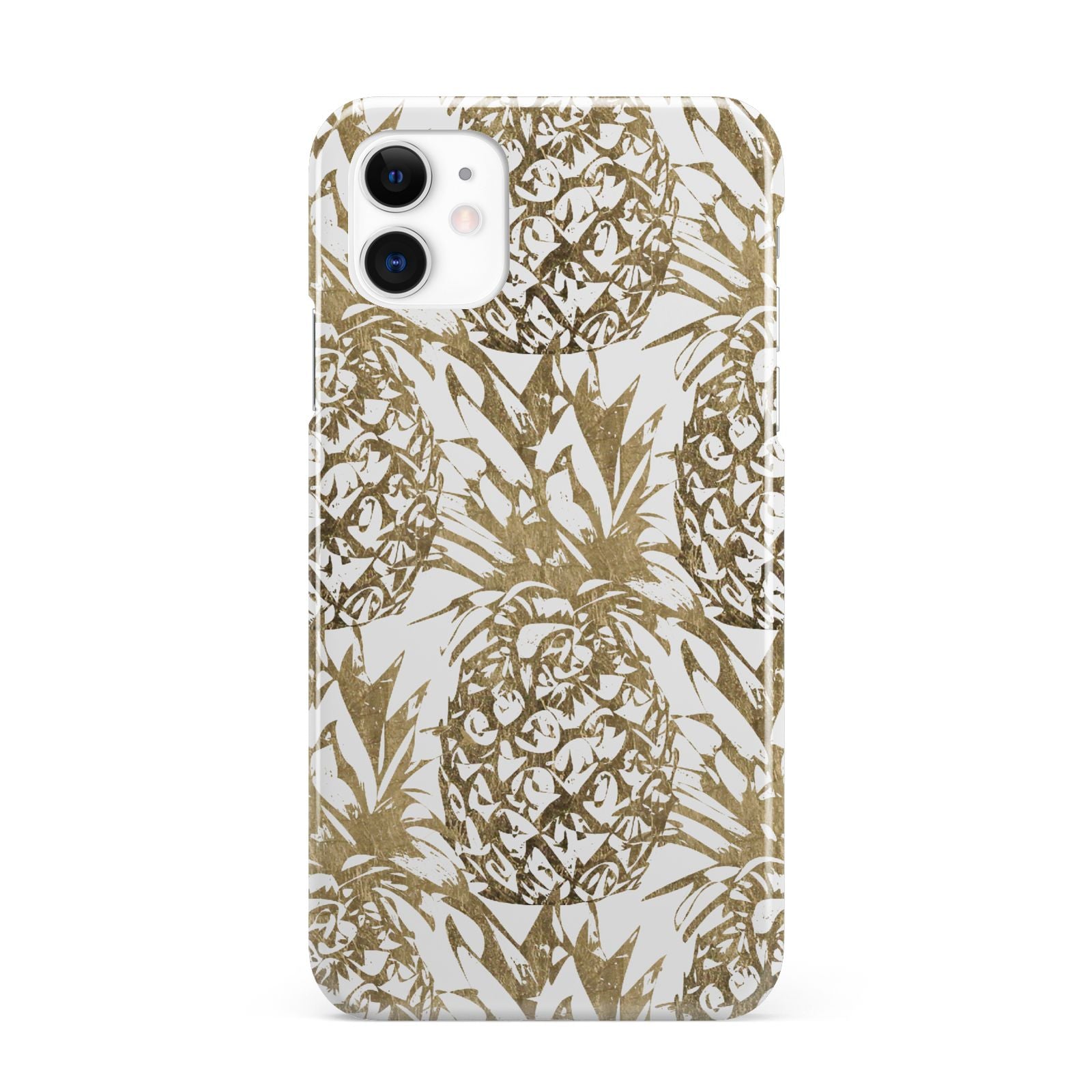 Gold Pineapple Fruit iPhone 11 3D Snap Case