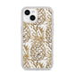 Gold Pineapple Fruit iPhone 14 Clear Tough Case Starlight