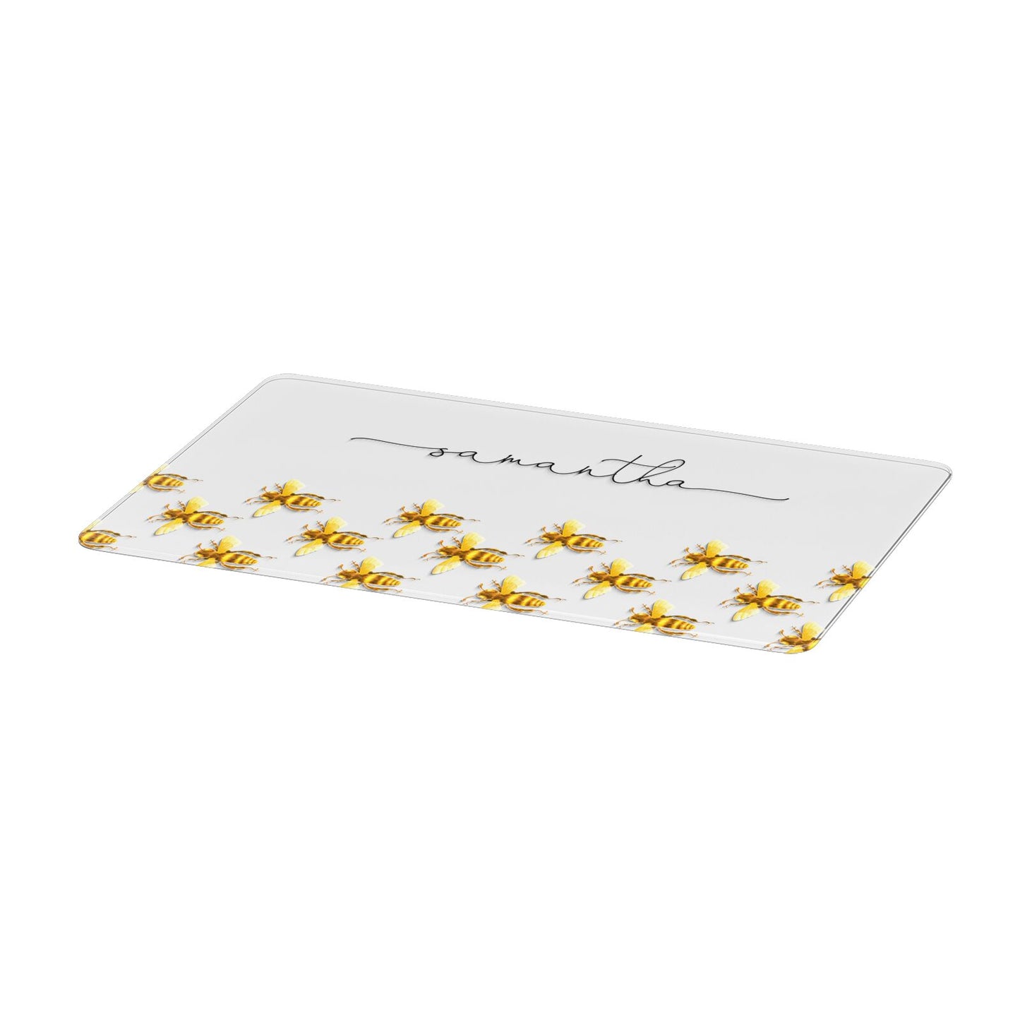 Golden Bees Personalised Name Apple MacBook Case Only