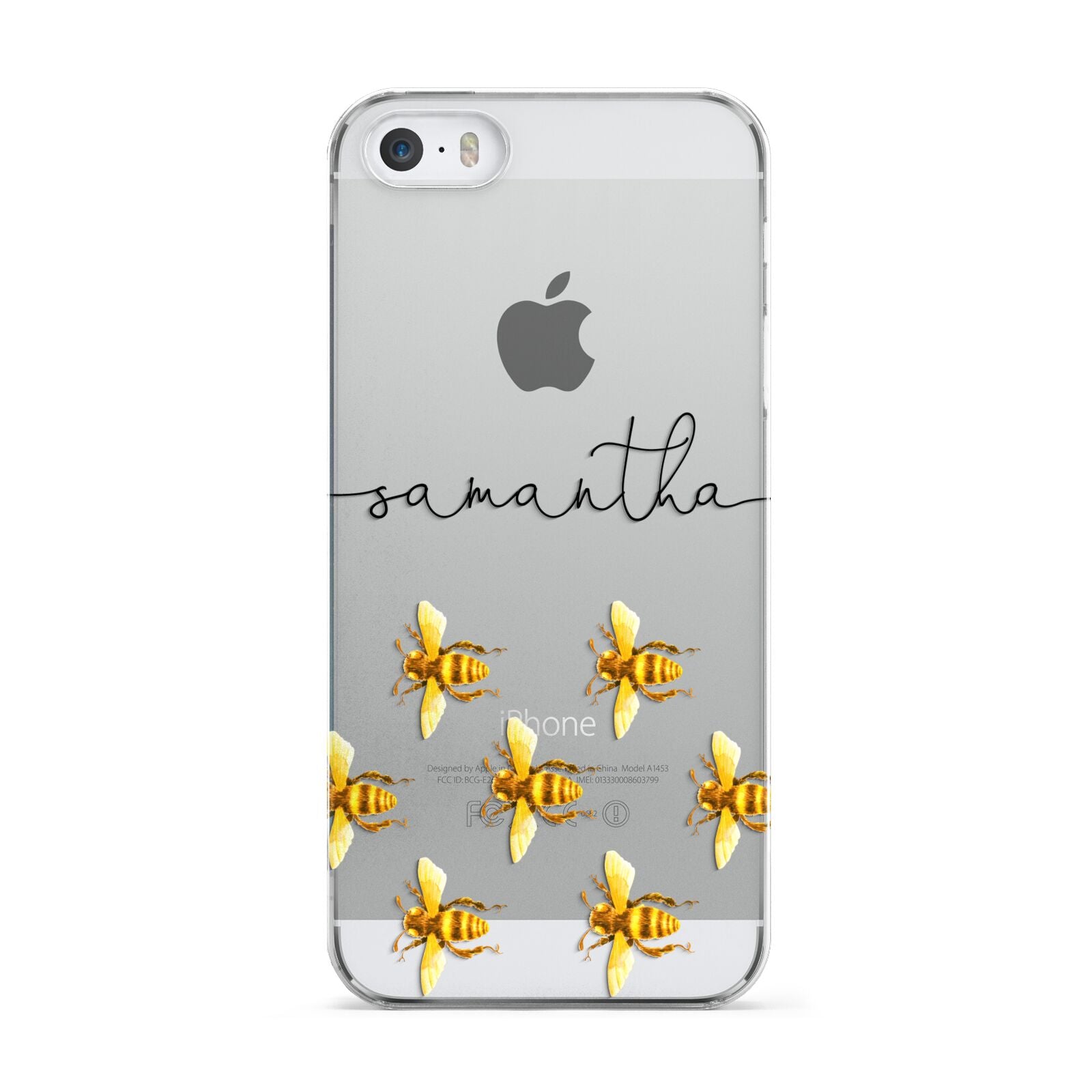 Golden Bees Personalised Name Apple iPhone 5 Case