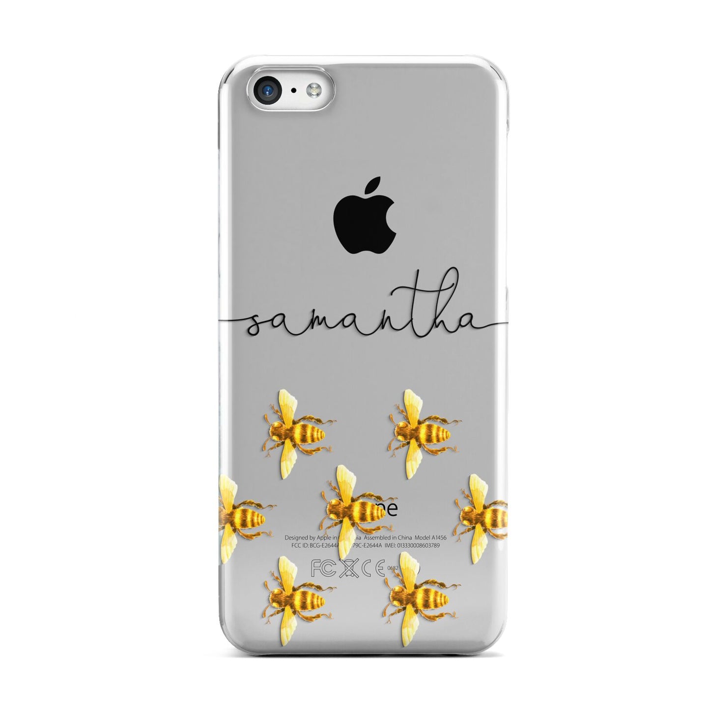 Golden Bees Personalised Name Apple iPhone 5c Case