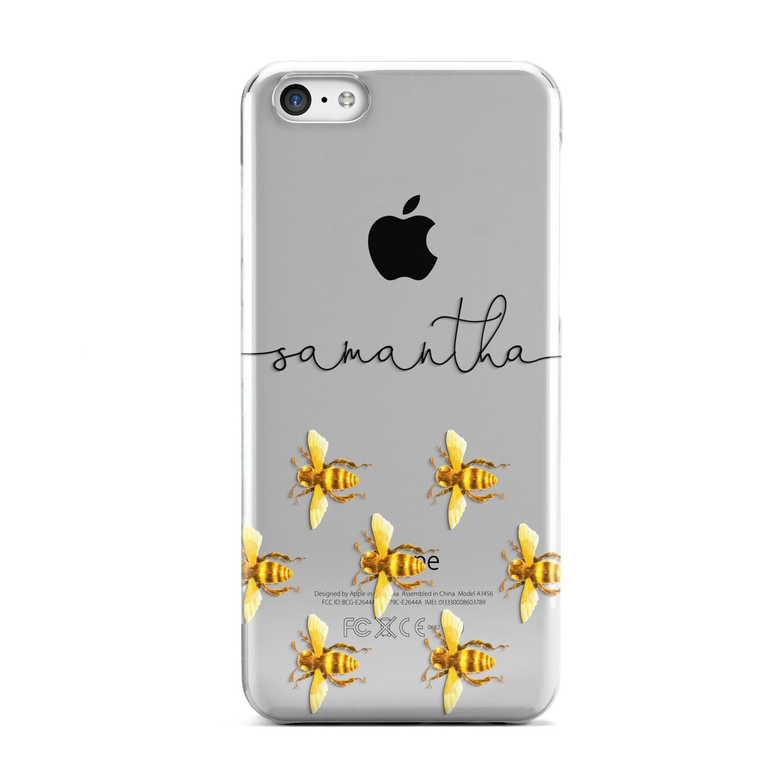 Golden Bees Personalised Name Apple iPhone 5c Case