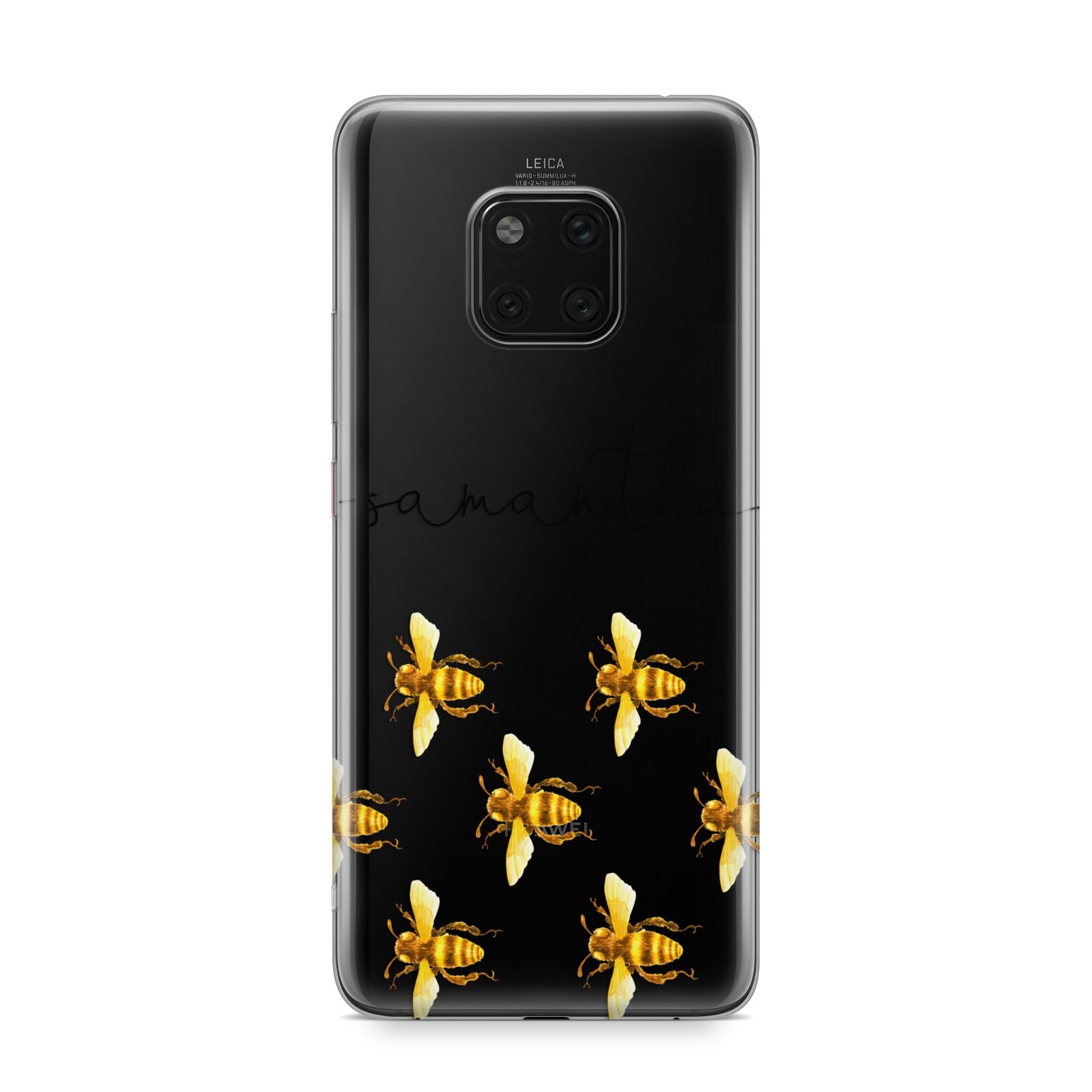 Golden Bees Personalised Name Huawei Mate 20 Pro Phone Case