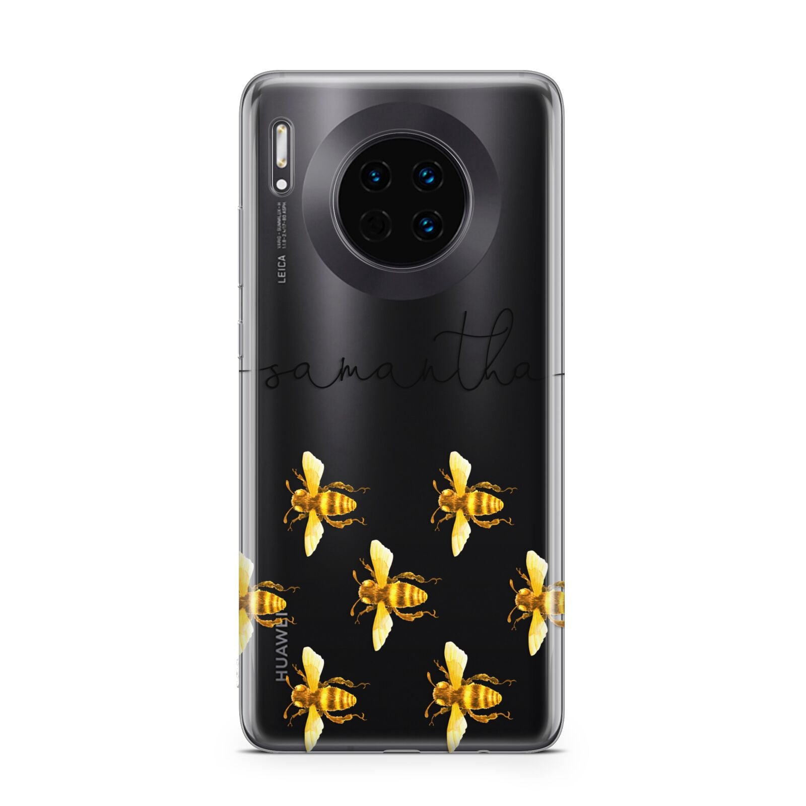 Golden Bees Personalised Name Huawei Mate 30