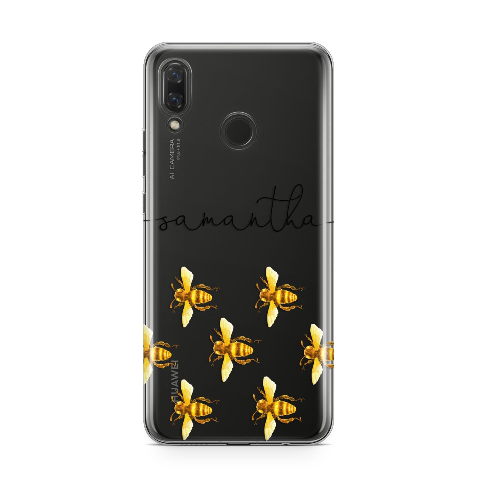 Golden Bees Personalised Name Huawei Nova 3 Phone Case