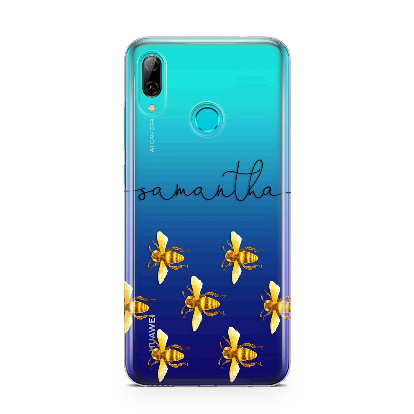 Golden Bees Personalised Name Huawei P Smart 2019 Case