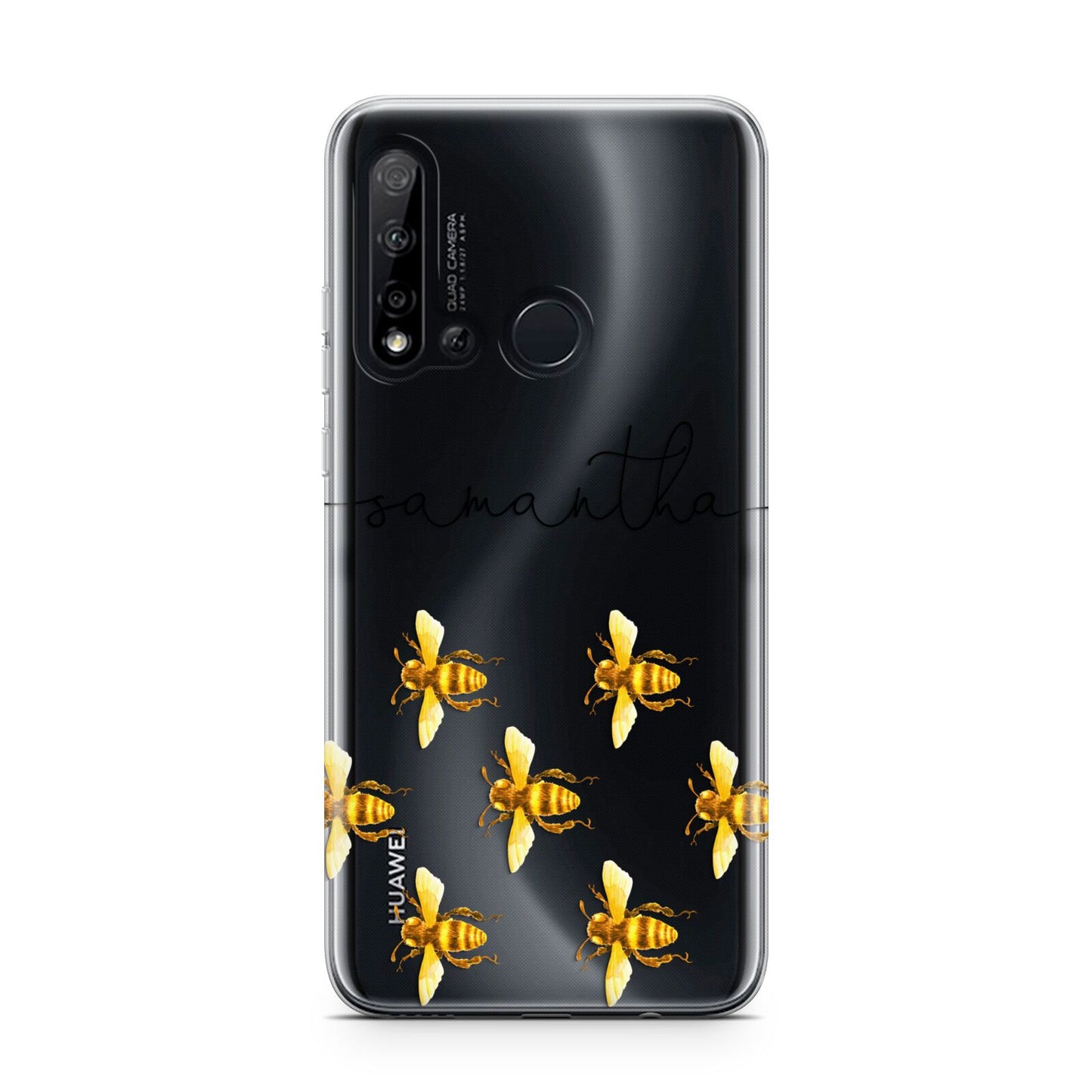 Golden Bees Personalised Name Huawei P20 Lite 5G Phone Case