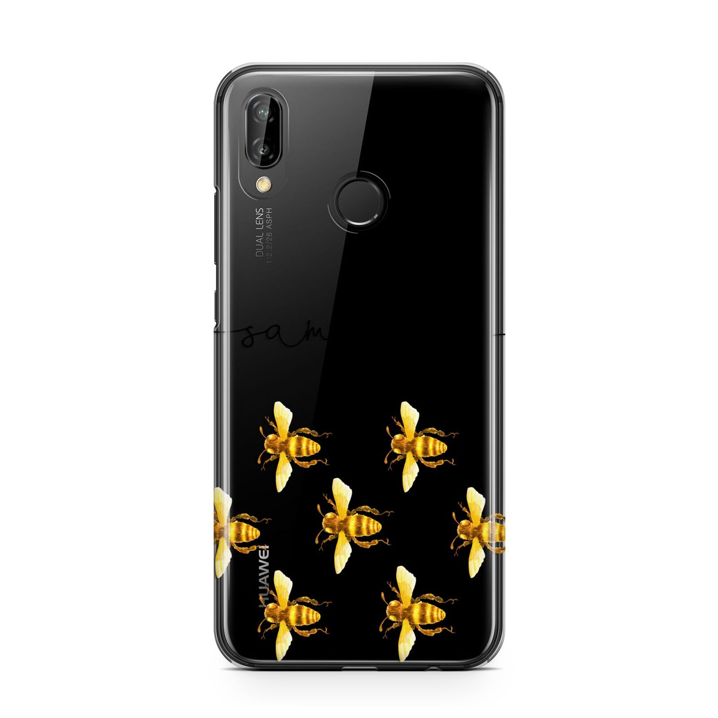 Golden Bees Personalised Name Huawei P20 Lite Phone Case