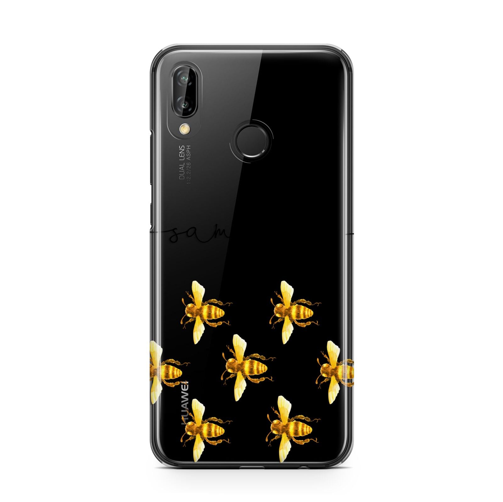 Golden Bees Personalised Name Huawei P20 Lite Phone Case