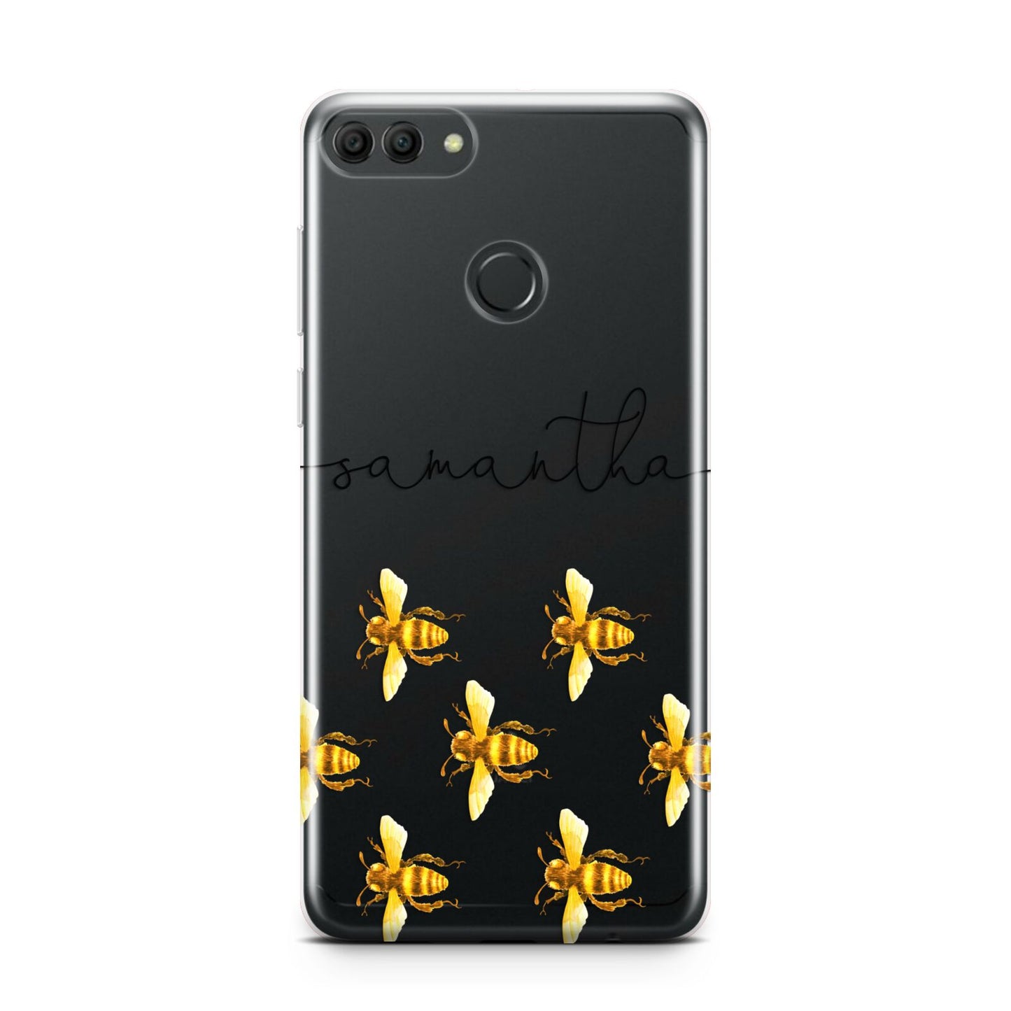 Golden Bees Personalised Name Huawei Y9 2018