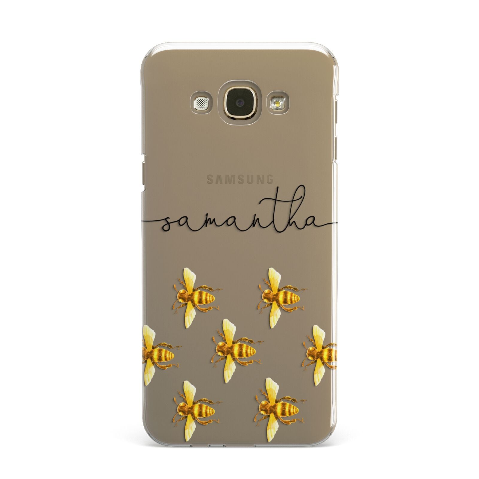 Golden Bees Personalised Name Samsung Galaxy A8 Case