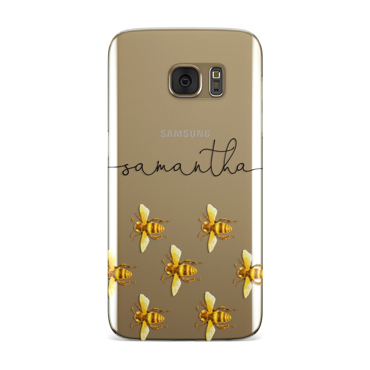 Golden Bees Personalised Name Samsung Galaxy Case