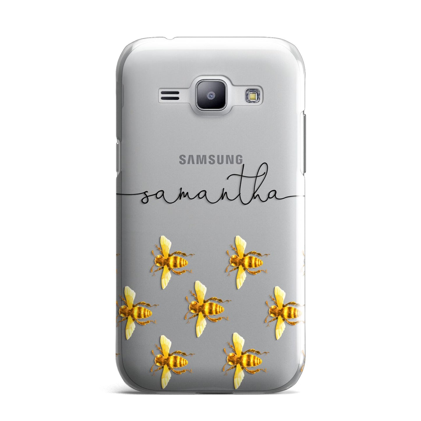 Golden Bees Personalised Name Samsung Galaxy J1 2015 Case