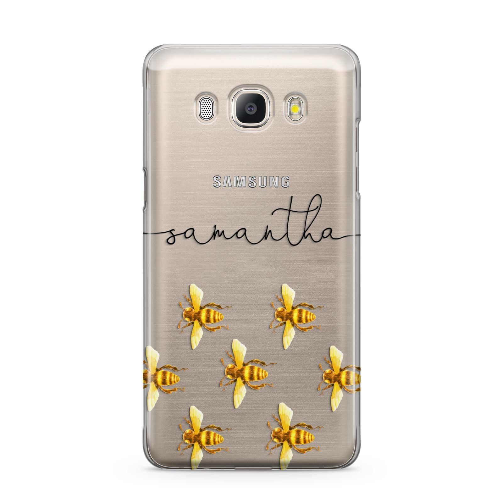 Golden Bees Personalised Name Samsung Galaxy J5 2016 Case