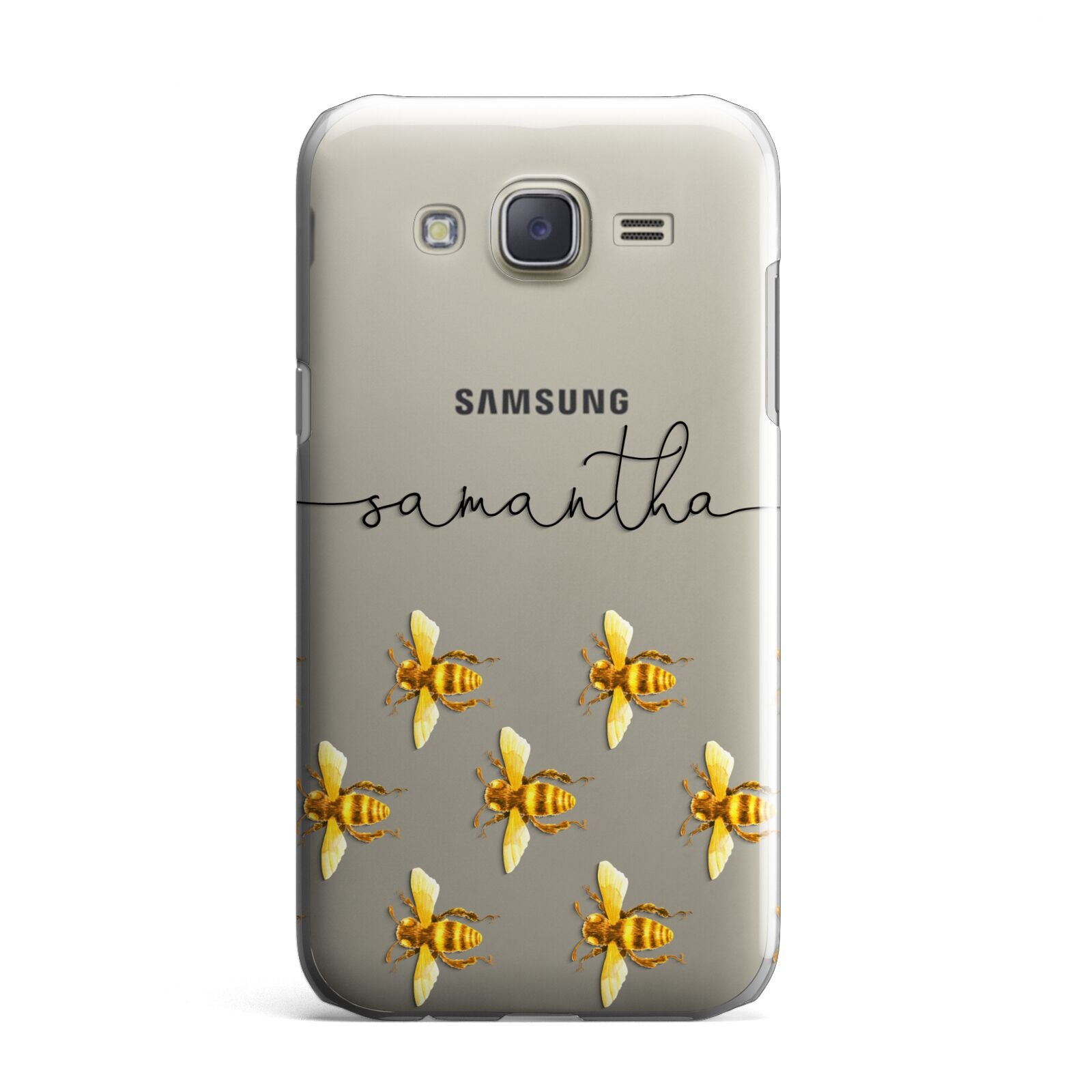 Golden Bees Personalised Name Samsung Galaxy J7 Case