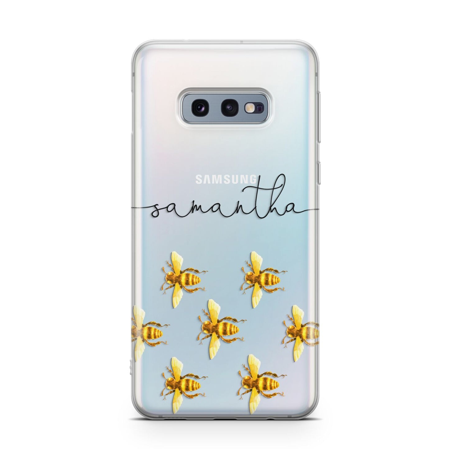 Golden Bees Personalised Name Samsung Galaxy S10E Case