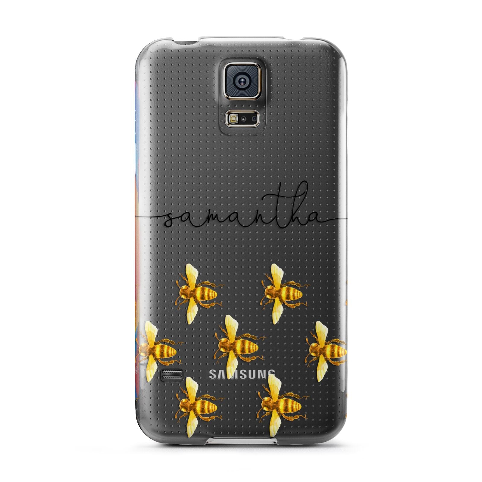 Golden Bees Personalised Name Samsung Galaxy S5 Case