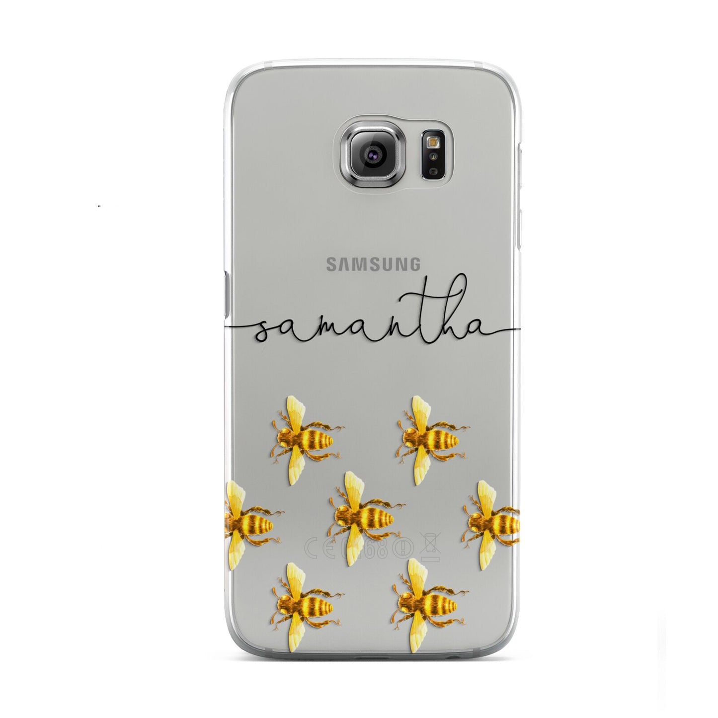 Golden Bees Personalised Name Samsung Galaxy S6 Case