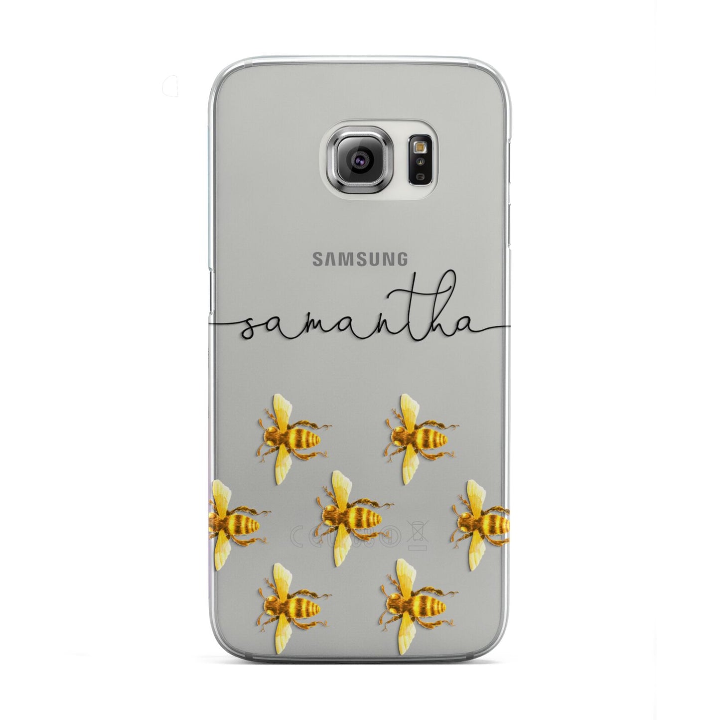 Golden Bees Personalised Name Samsung Galaxy S6 Edge Case