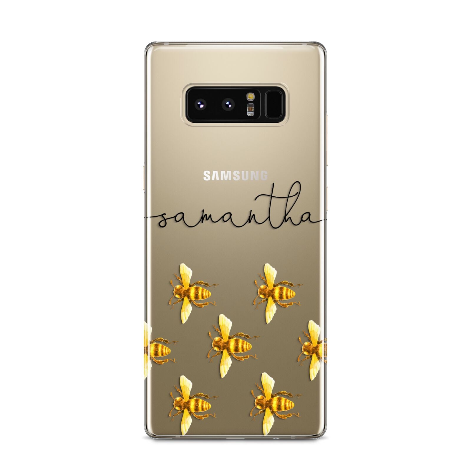 Golden Bees Personalised Name Samsung Galaxy S8 Case