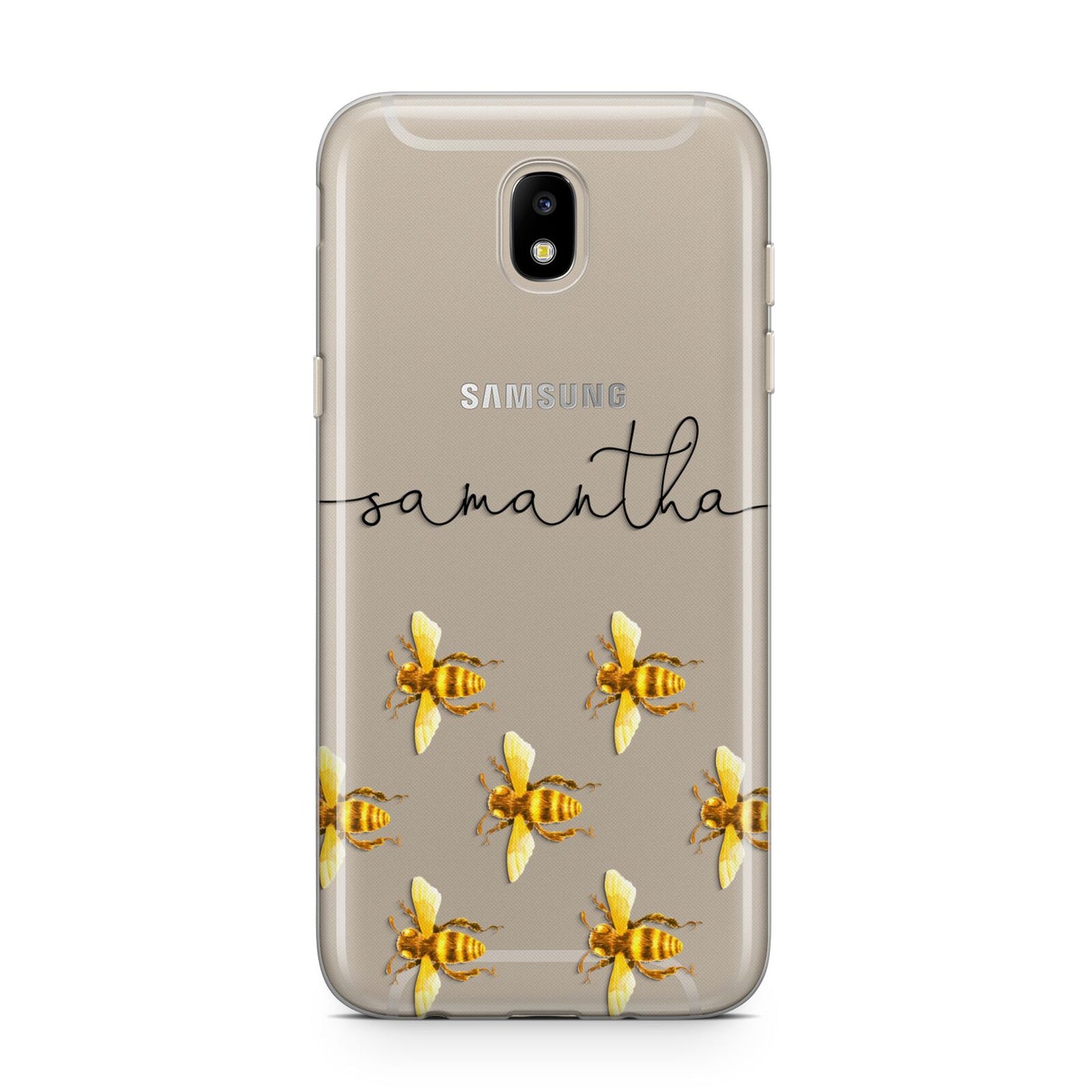 Golden Bees Personalised Name Samsung J5 2017 Case