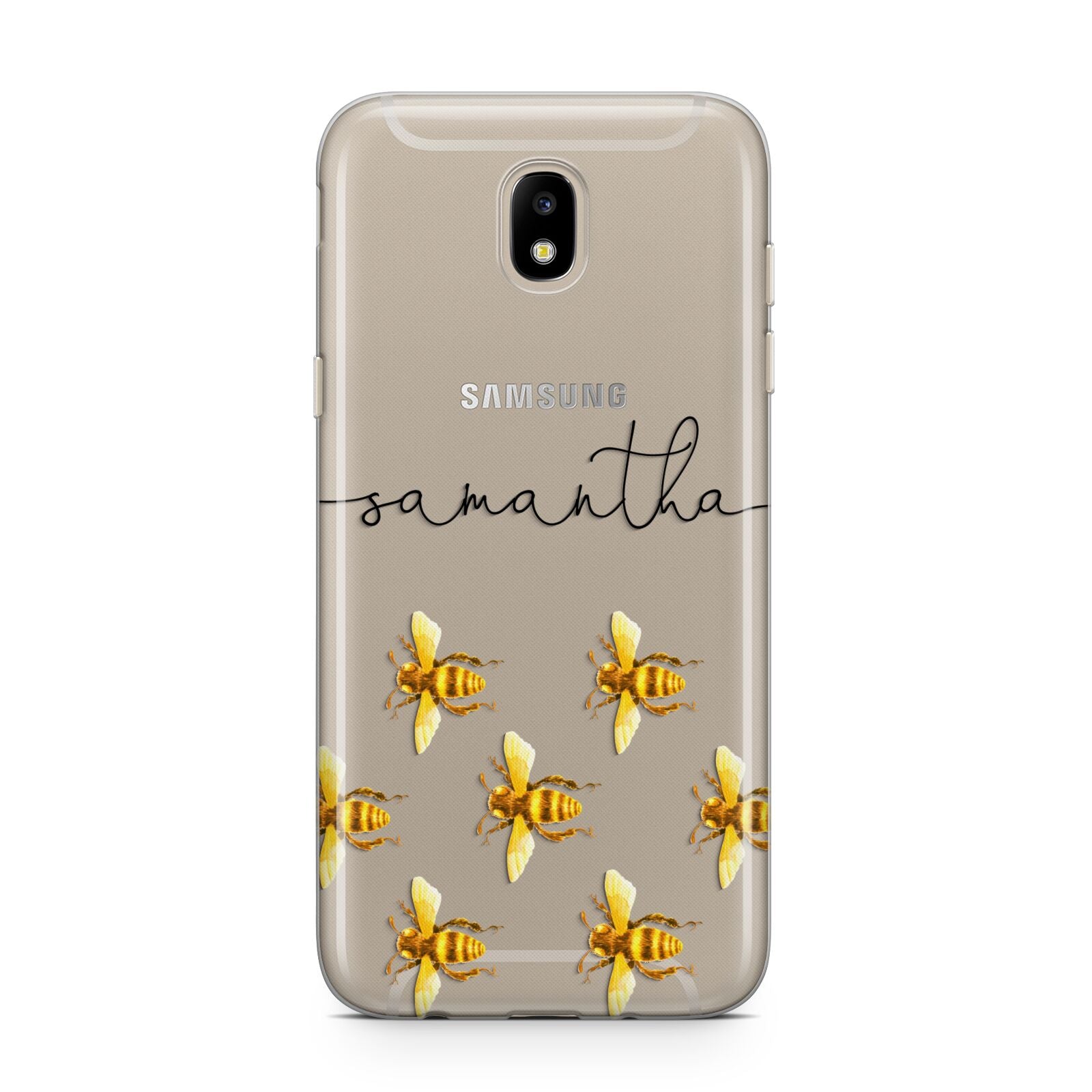 Golden Bees Personalised Name Samsung J5 2017 Case