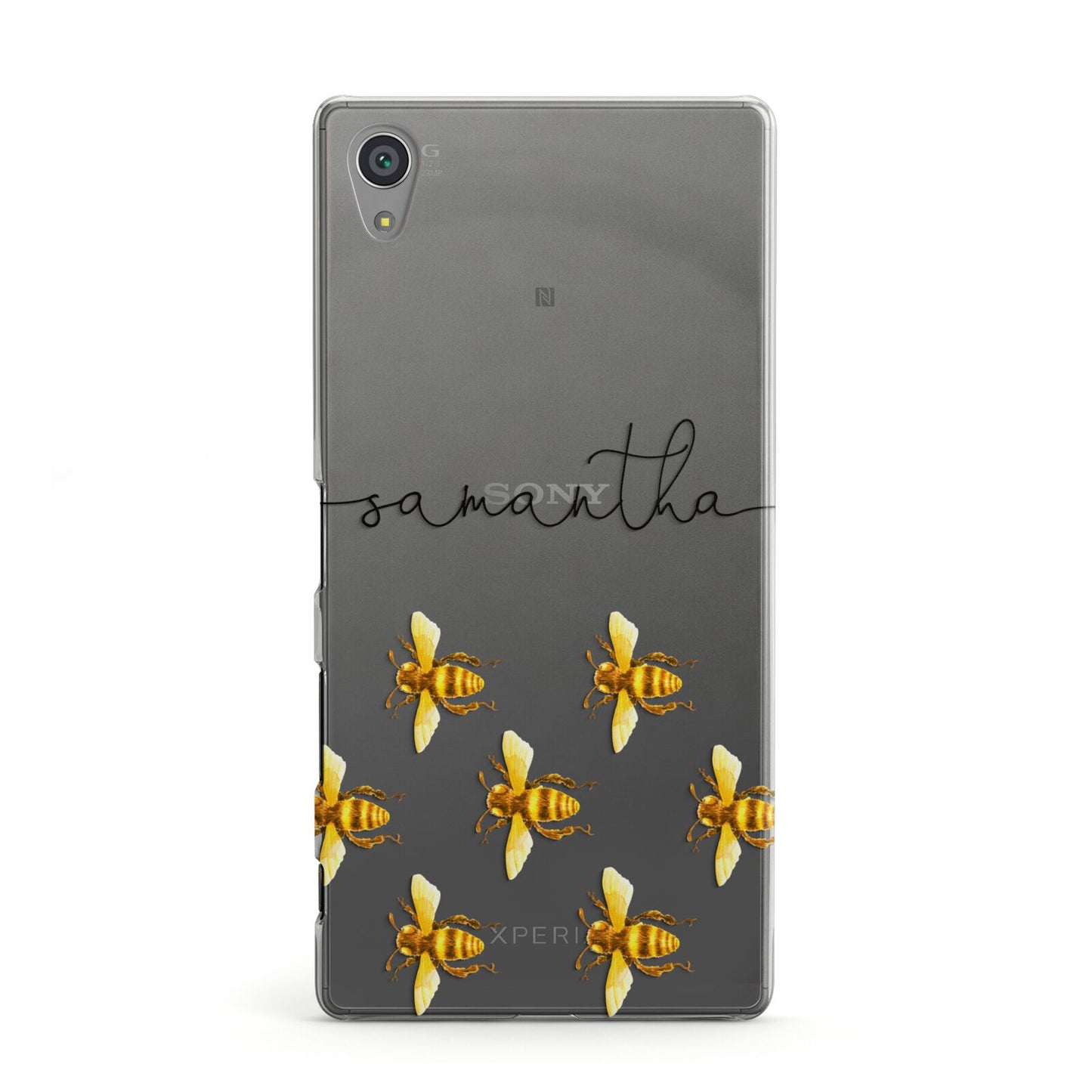 Golden Bees Personalised Name Sony Xperia Case