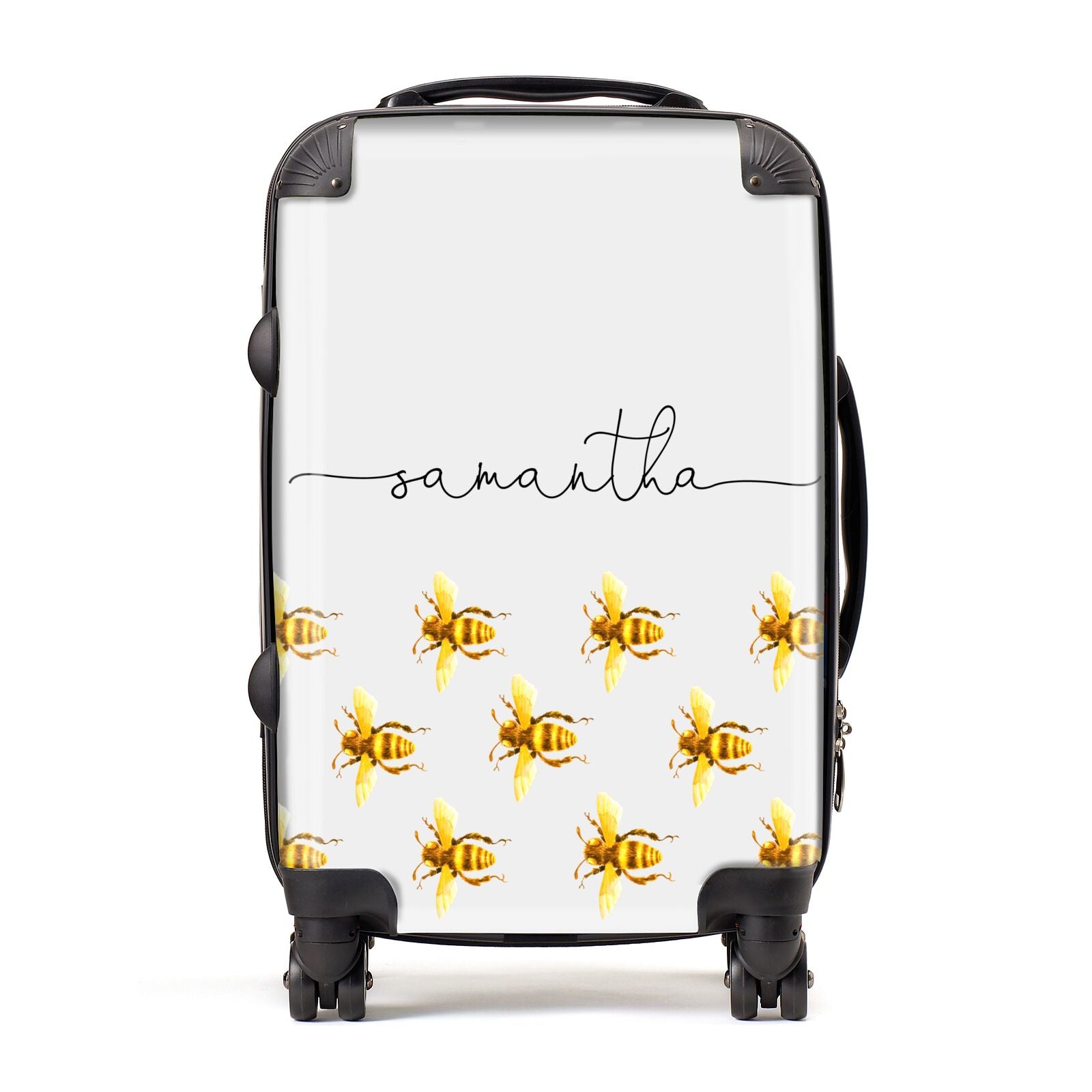 Golden Bees Personalised Name Suitcase