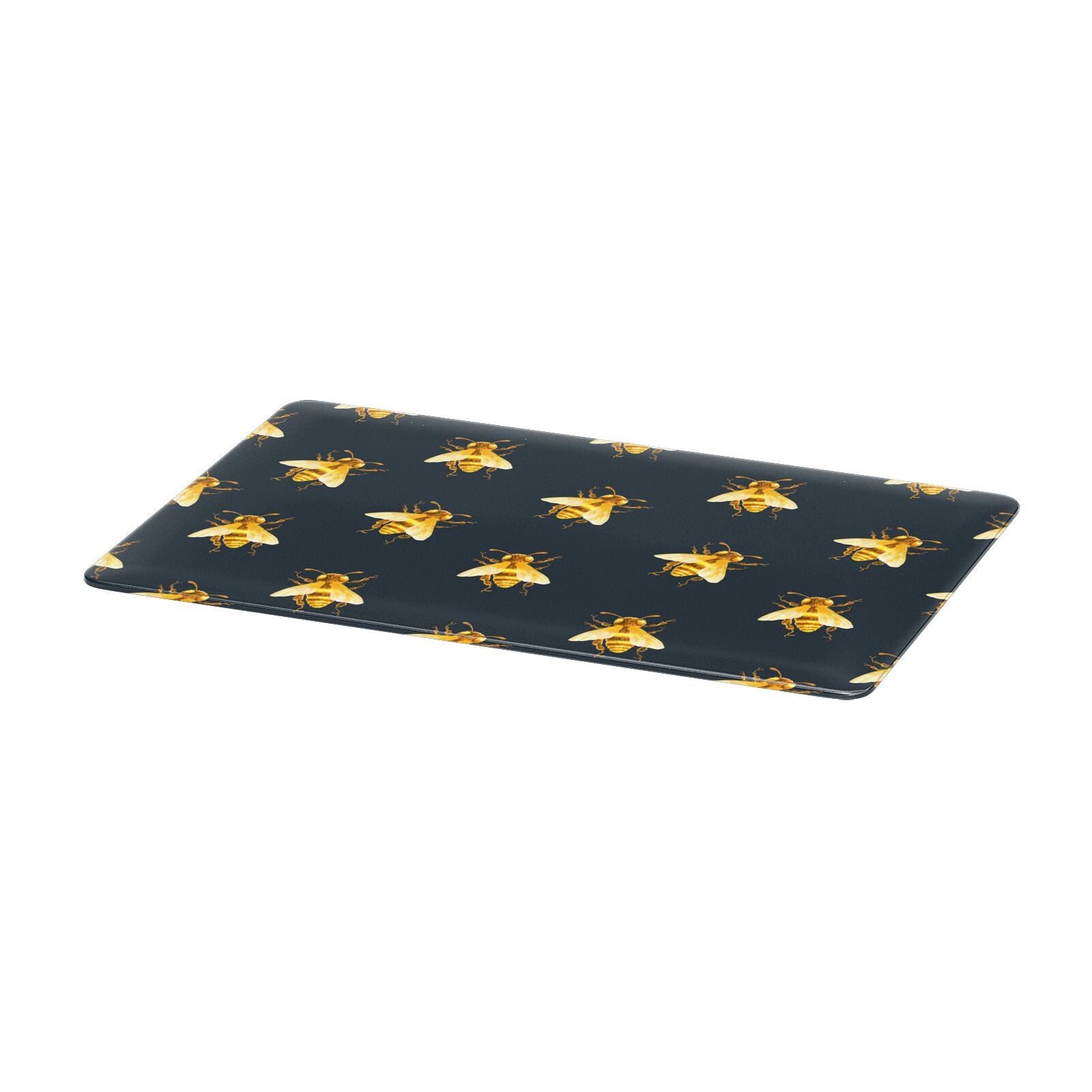 Golden Bees with Navy Background Apple MacBook Case Only