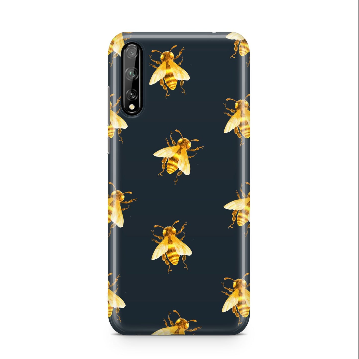 Golden Bees with Navy Background Huawei Enjoy 10s Phone Case