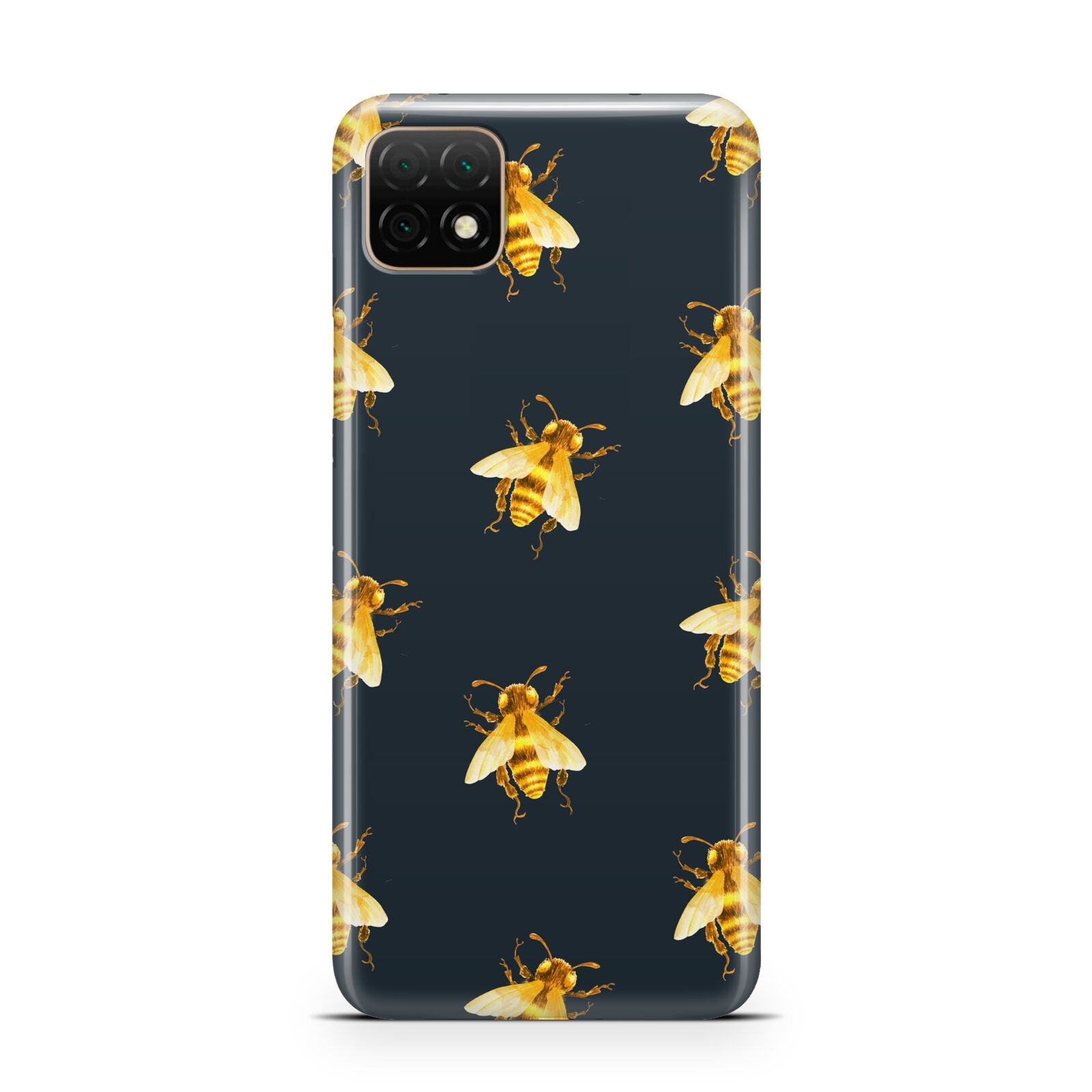 Golden Bees with Navy Background Huawei Enjoy 20 Phone Case