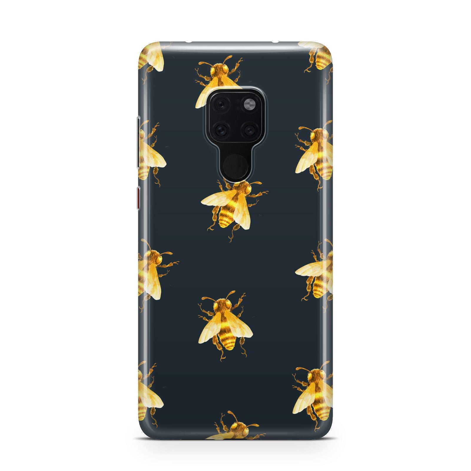 Golden Bees with Navy Background Huawei Mate 20 Phone Case