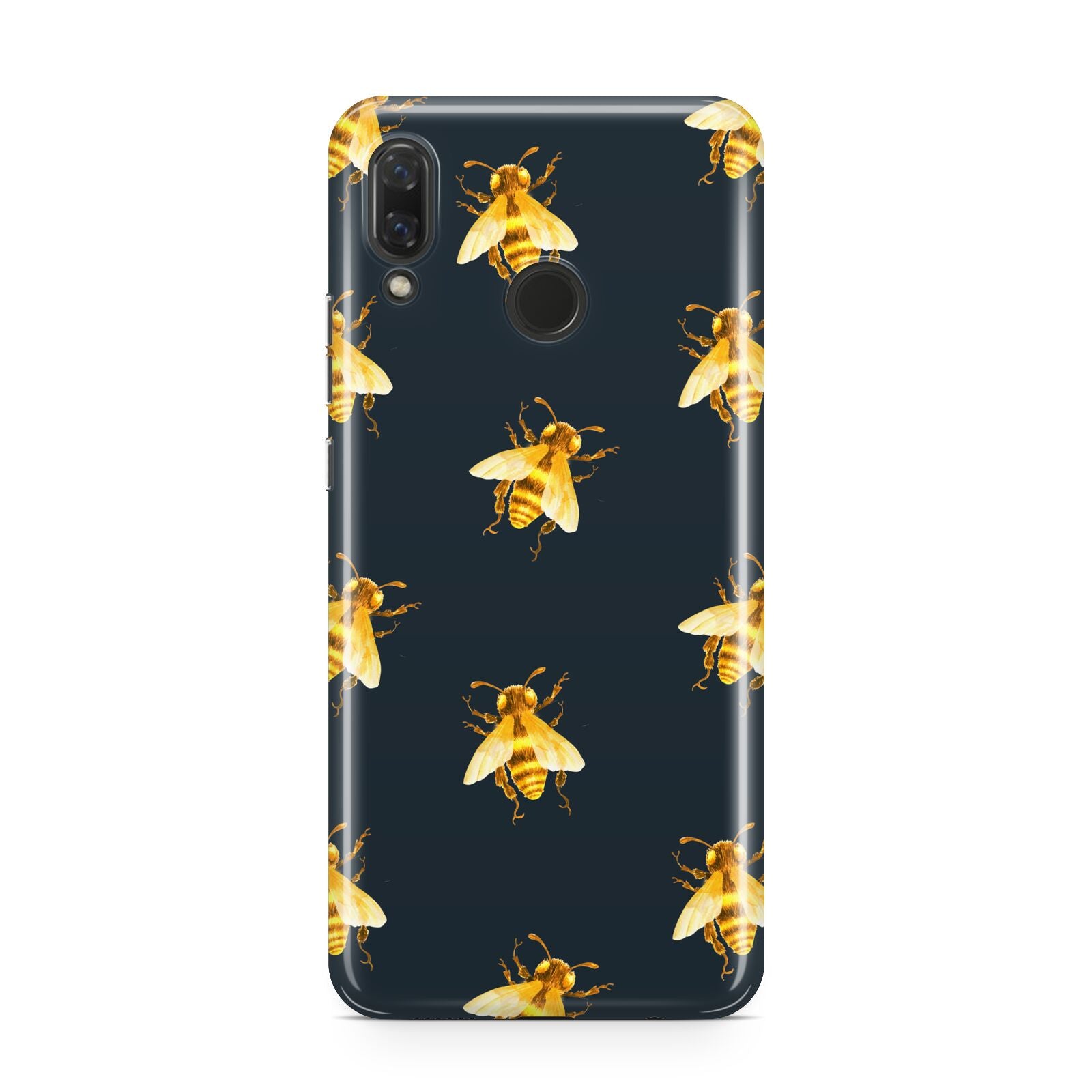 Golden Bees with Navy Background Huawei Nova 3 Phone Case