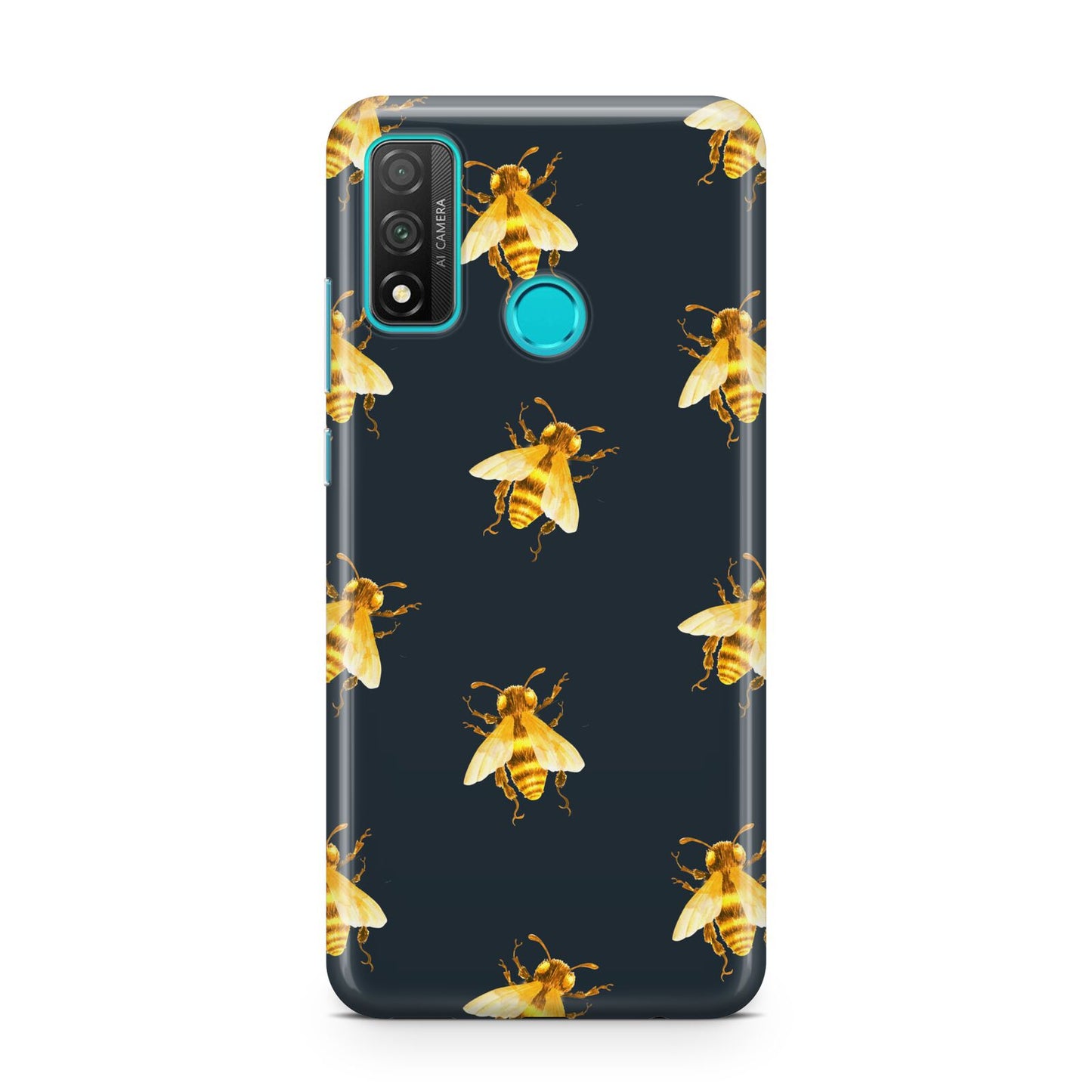 Golden Bees with Navy Background Huawei P Smart 2020