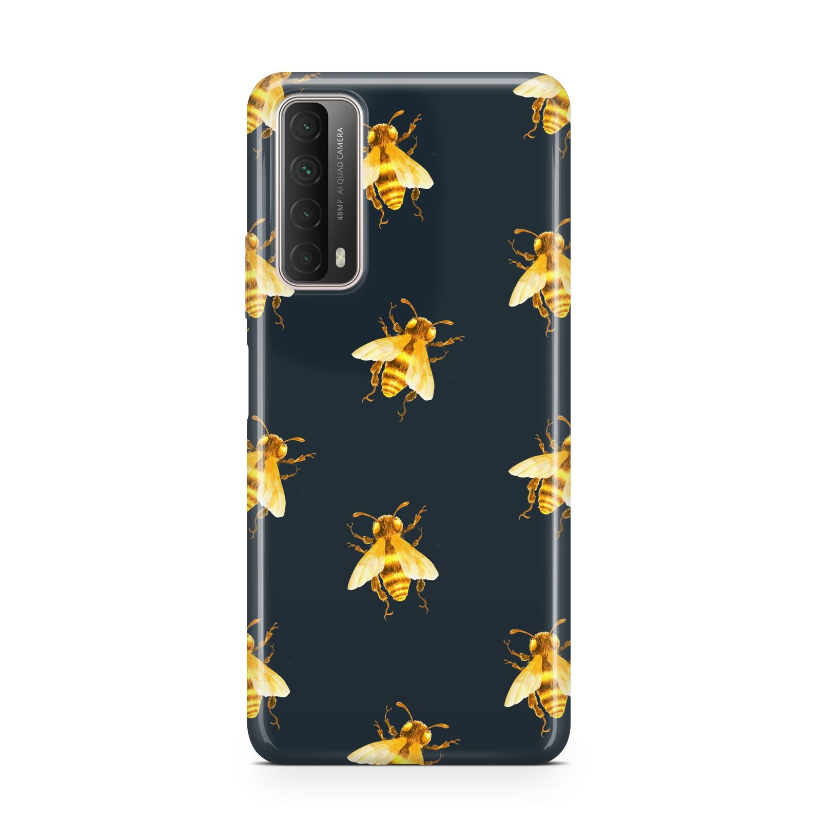 Golden Bees with Navy Background Huawei P Smart 2021