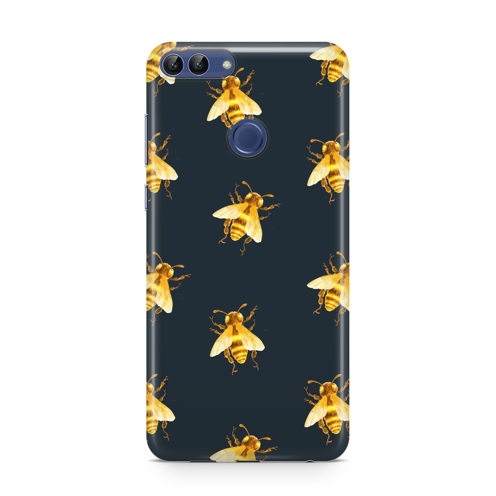 Golden Bees with Navy Background Huawei P Smart Case