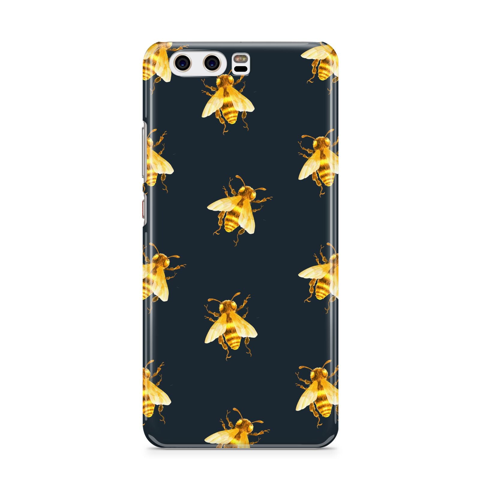 Golden Bees with Navy Background Huawei P10 Phone Case