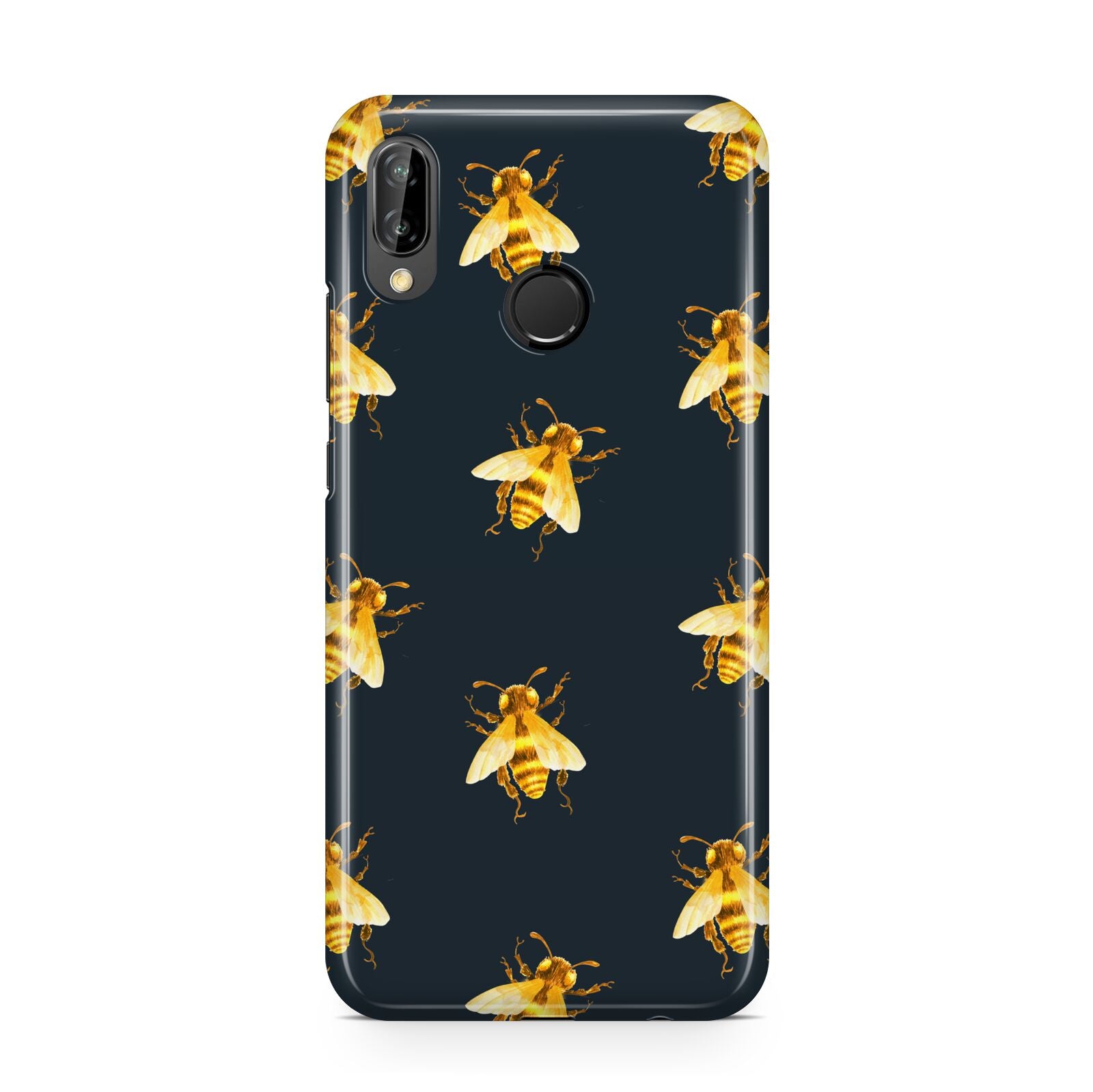 Golden Bees with Navy Background Huawei P20 Lite Phone Case