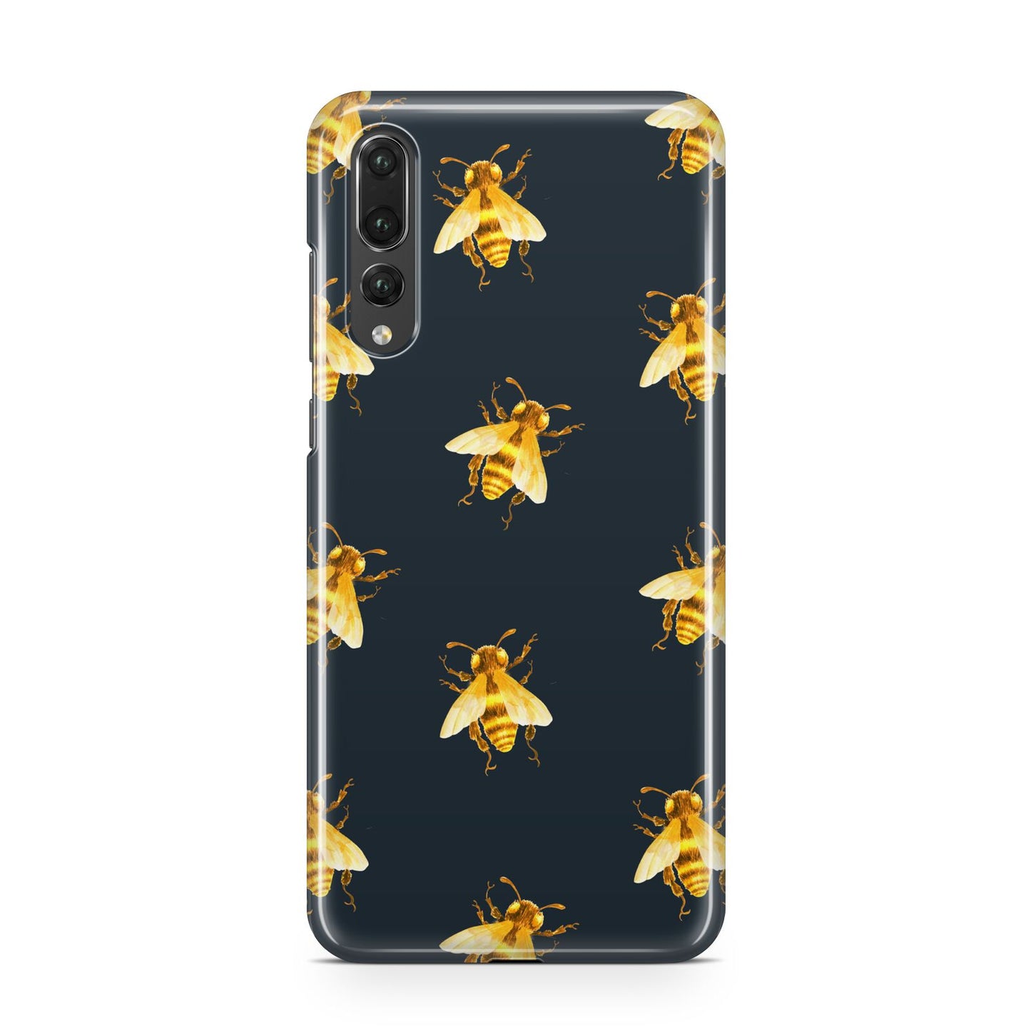 Golden Bees with Navy Background Huawei P20 Pro Phone Case