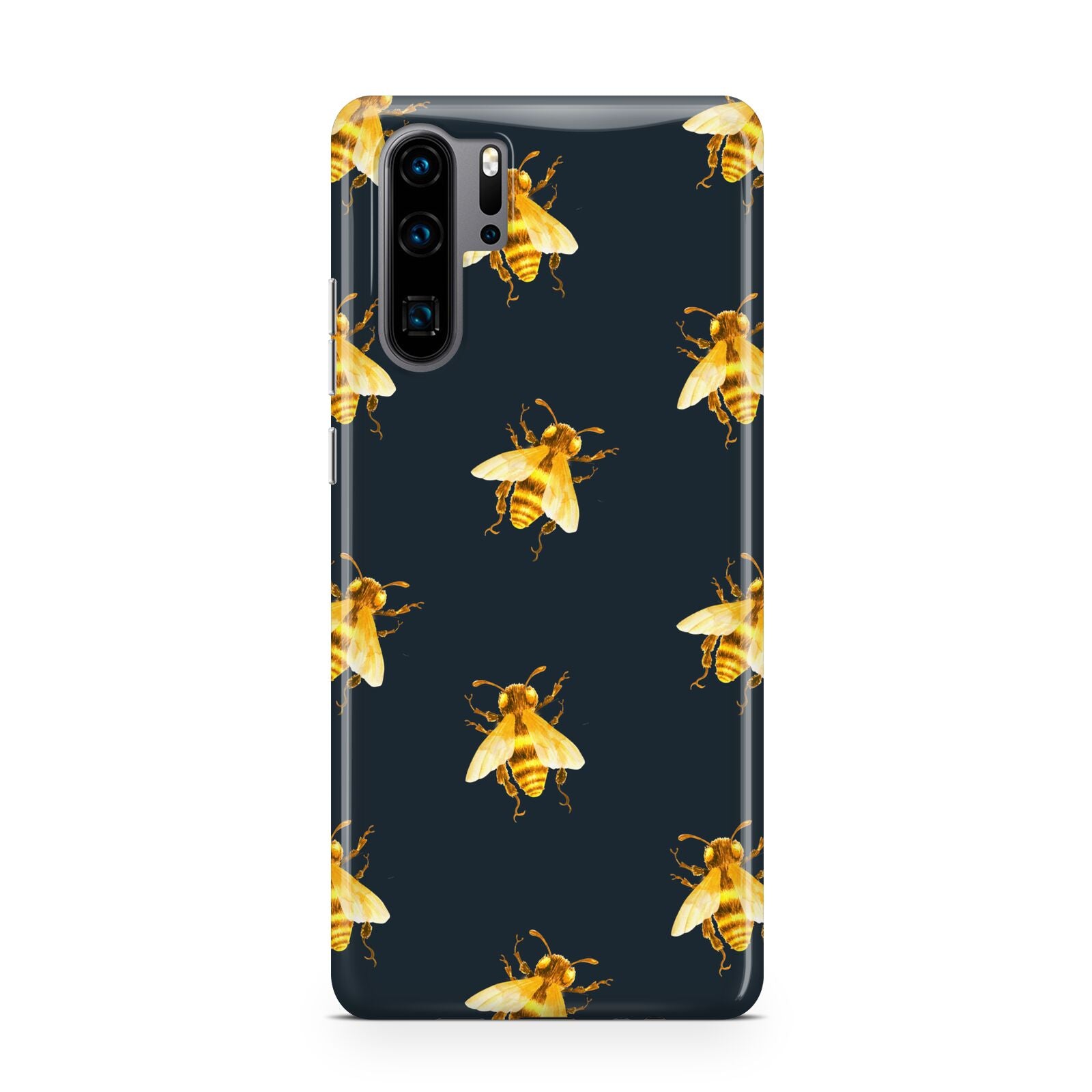 Golden Bees with Navy Background Huawei P30 Pro Phone Case