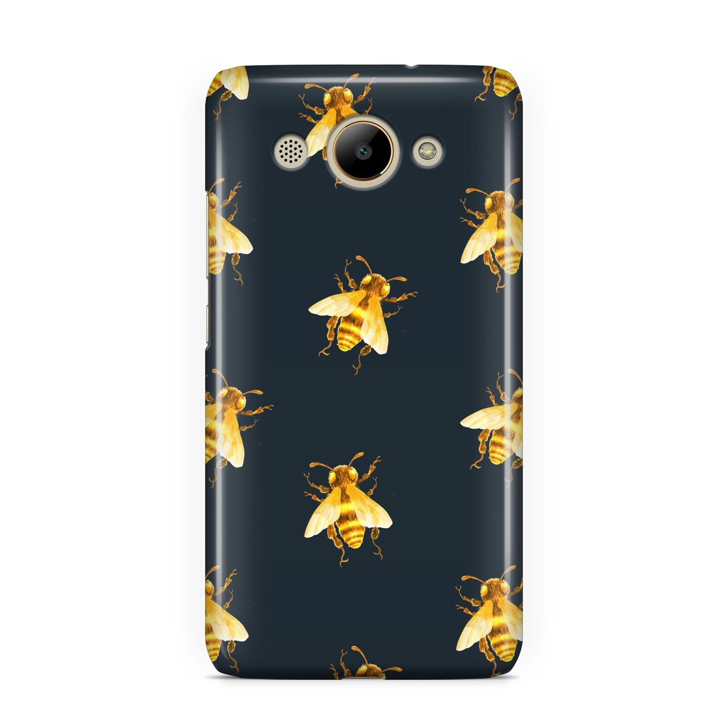 Golden Bees with Navy Background Huawei Y3 2017